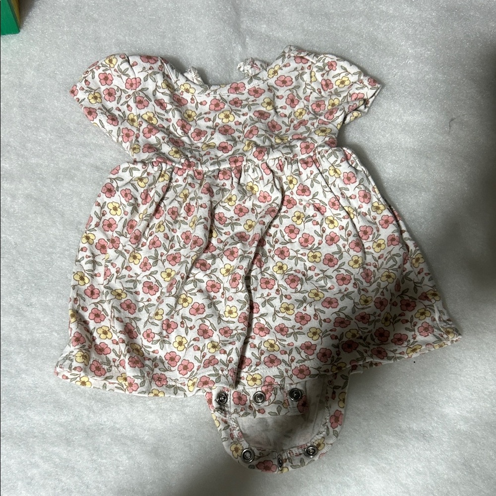Carter's Floral Print Dress - Pink and Yellow